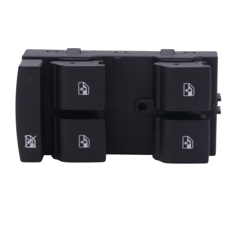 Driver-Side Vehicle Window Control Panel 13305373 208308247 with Four Buttons, Separate Lock Function, Plastic and Metal Construction and Mounting