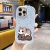 Phone Case: 2D Flat Design Suitable for iPhone 18 17 16 15 14 13 Pro Protective Case, Couple Style, Stacked Two Cats, Christmas and Halloween Gifts
