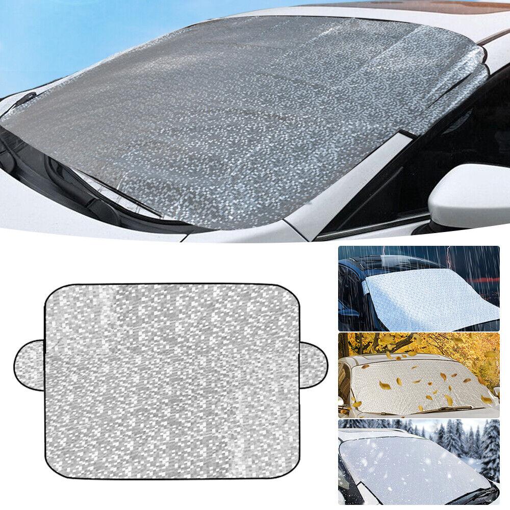Universal Car Front Windshield Sunshade Cover Car Windshield Snow Sun Shade Cover With Reflective Stripe Winter Snow Car CoverWindshield Sunshades 1