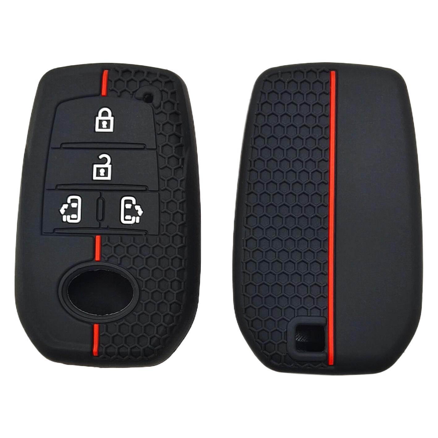 

High-quality silicone key bag suitable for Toyota Sienna, Elfa, Grevia, and Wilfa cars with honeycomb pattern