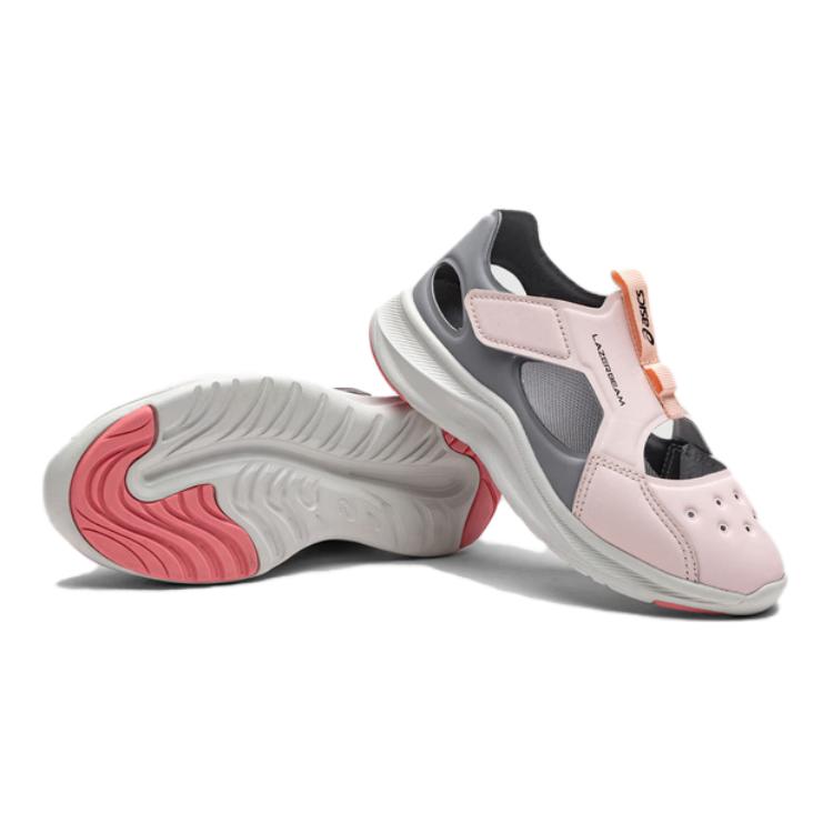 New Asics Abrasion Resistant Breathable Sandal Pink Gray Kids' 1154A162-702