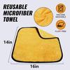 MRD'S Home Premium Microfiber Towels,16Inch*14Inch Microfiber Cleaning Cloth Car Drying Towel,Safe For Car Wash Scratch Free, Strong Water