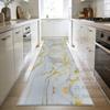 Luxury Marble Style Kitchen Long Carpet Decoration Home Living Room Sofa Area Runner Mat Bedroom Bedside Non-slip Plush Carpet