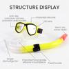 Diving Equipment Kids Scuba Diving Mask Ank Snorkel Tube Shockproof Anti-fog Swimming Goggles Underwater Snorkeling Mask