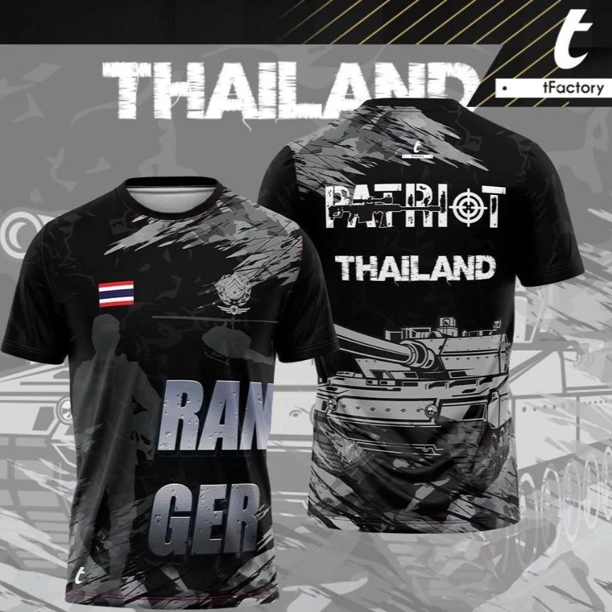 Royal Thai Army Navy Air Force Ranger Seal Militär Soldat T-Shirt Thailand Unterhemd Rundhals Aufdruck Kurzarm Schnelltrocknend Herren Damen Unisex