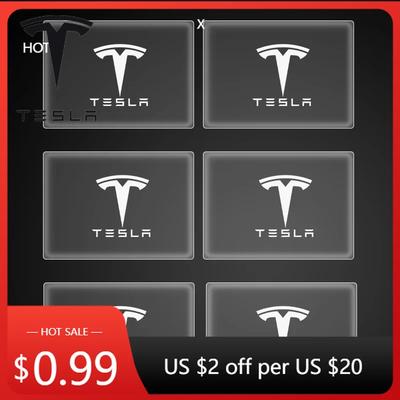 Autoaufkleber 2025 Neu 2/5/10 Stück Auto Türgriffaufkleber Reifen Rückspiegel Aufkleber Für Tesla Model 3 Model X S 2016-2020