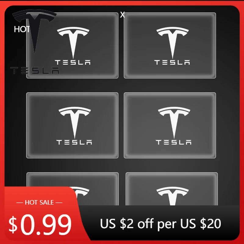 Autoaufkleber 2025 Neu Tesla 2/5/10 Stück Auto Türgriffaufkleber Reifen Rückspiegel Aufkleber Für Tesla Model 3 Model X S 2016-2020