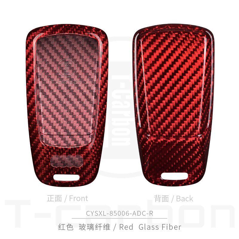 Breloczek do kluczy samochodowych A3 8p 8l A4 B6 B7 A1 A6 C5 C6 C7 C8 4f A7 S3 8v A5 B9 Tt Mk2 Q7 RS Q5 Q8 Pokrowiec Obudowa z włókna węglowego na kluczyk samochodowy