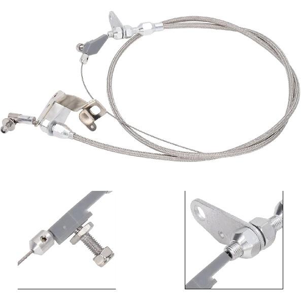 Car Kickdown Cable for for for 727 Stainless Steel 158cm Length Throttle Wire Replacement