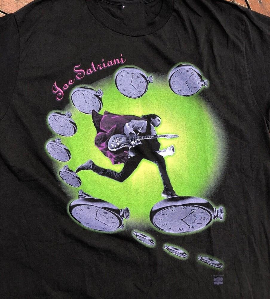 Joe Satriani Time Machine Tour Concert Black Short Sleeve All Size Shirt Unisex T-Shirt XXXL