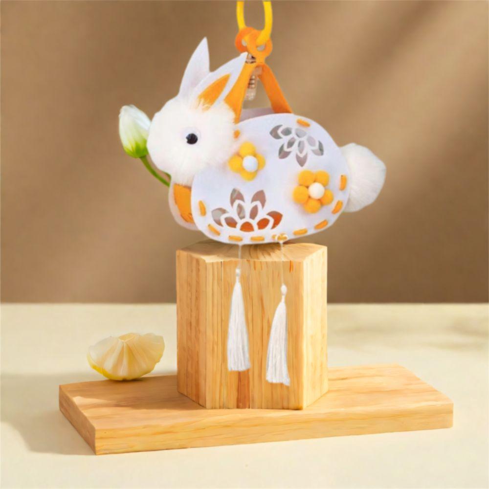 Chinese Style Rabbit Lantern Traditional LED Lantern Toys Cute Luminous Toy Pendant  New Year