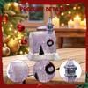 Musical Christmas Snow Globe Festive Music Box Art Xmas Decor Musical Christmas Decoration for Study Room Dorm Bookshelf Desk
