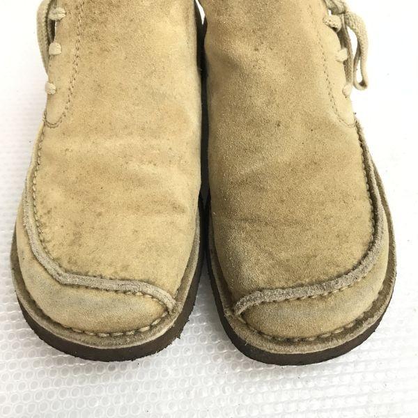 Regal Desert Boots Suede Short Boots Beige Size 25.0 Crepe Sole Leather Dress Shoes(USED)