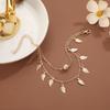 Simple And Versatile Pearl Feather Anklet, Summer Beach Collection Footwear