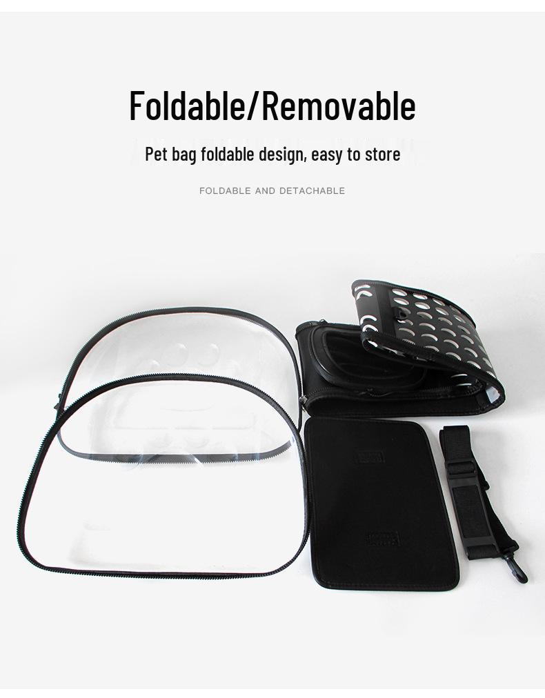 Large Capacity Breathable Foldable Pet Carrier Backpack for Dogs and Cats