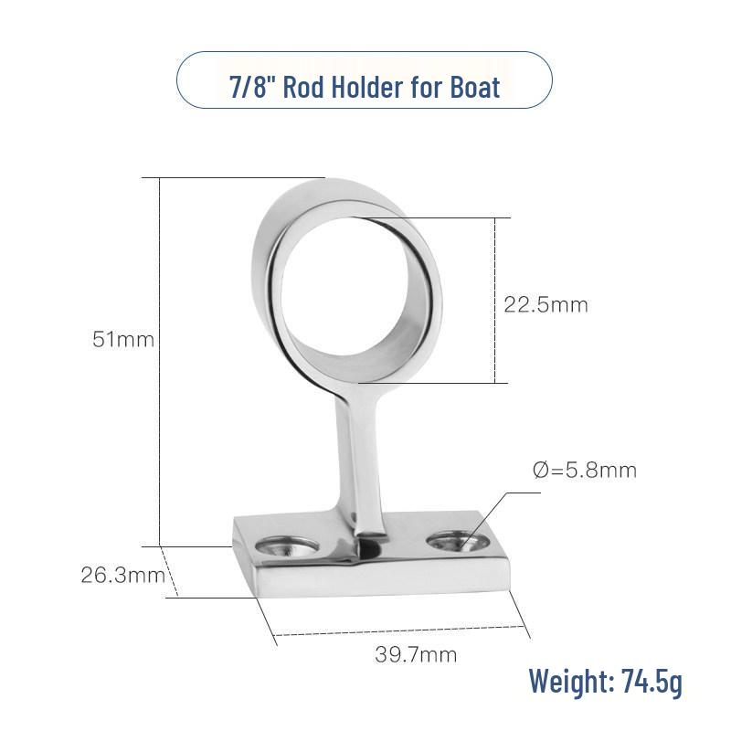 316 Stainless Steel Yacht Handrail Bracket for Boat Railing