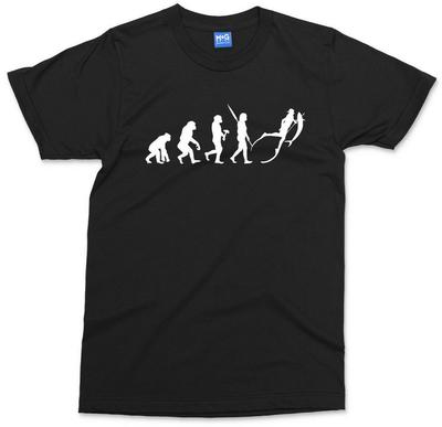 Spearfishing Evolution T-shirt Funny Fish Fisherman Camping Daddy Brother Shirt