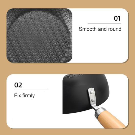 Iron Frying Pan Non-Stick Skillet Pot Saucepan Cooking Omelette Pans Wok for Cooking