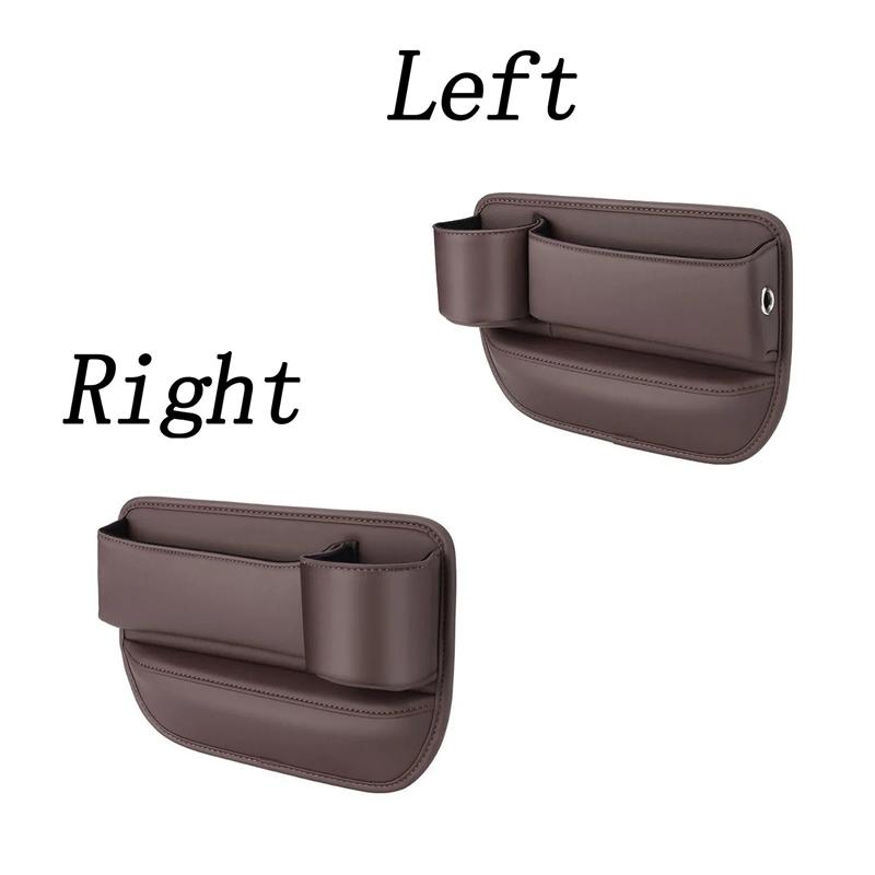 1/2 ST Förvaringslåda Multifunktionell Bilsätesficka Organizer Förvaringslåda Ficka Universell Plånbok Nycklar Kort Mugg Telefonhållare Biltillbehör