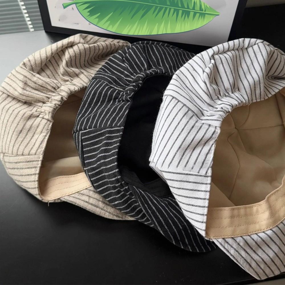 Adjustable Striped Berets Breathable Newsboy Cap New British Cap for Women Girl