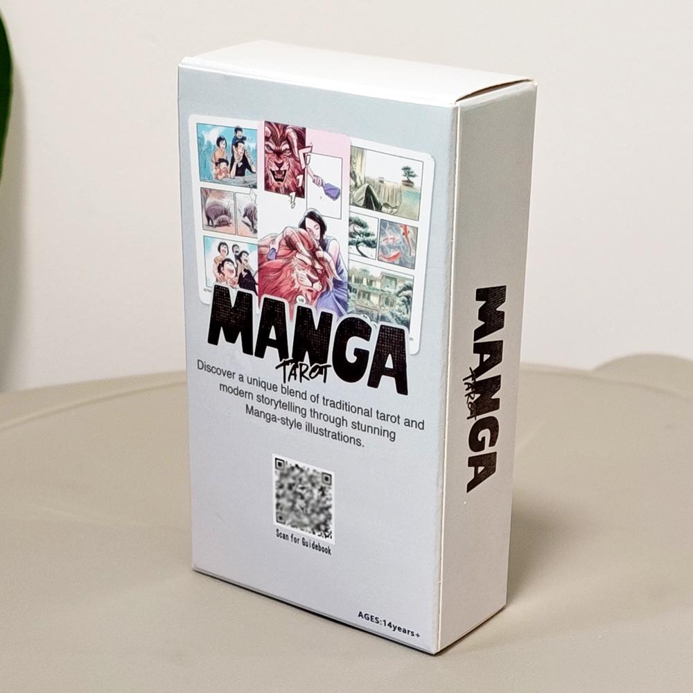 Manga Tarot Deck - 10.3 X 6 Cm 78 Cards Anime Style Tarot Modern Storytelling Divination Deck for Beginners & Experts