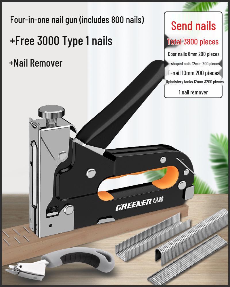 Martin Manual Nailing Gun, Staple Gun & Air Nailer for Woodworking - Household U-Shaped Stapler