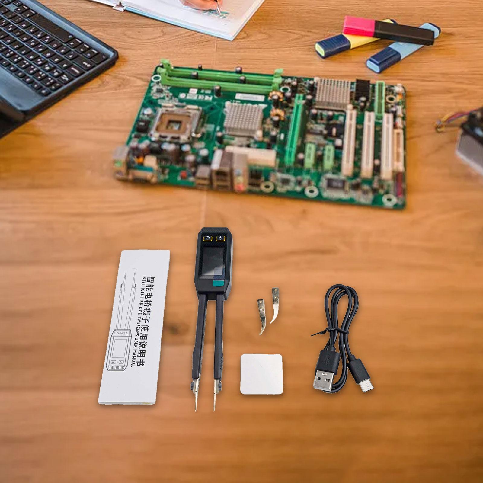 

LCR-ST1 Digital BridgeMeter High Precision LCR Meter Tweezer Інтелектуальний пінцет