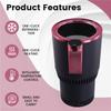 Authentic 12V Car 2 In 1 Heating Cooling Cup Warmer Cooler Cup Smart Cup Holder Digital Display Temperature Drinks Holders