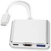 USB-C To HDMI Adapter, 4K/30Hz, 3-in-1 Converter, MacBook Pro 2017/2018, Chromebook, USB 3.0 Type-C