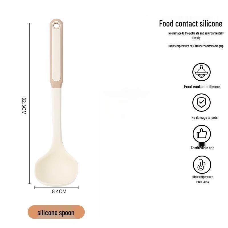 

Zhi Shi Food Grade Silicone Spatula & Ladle Set
