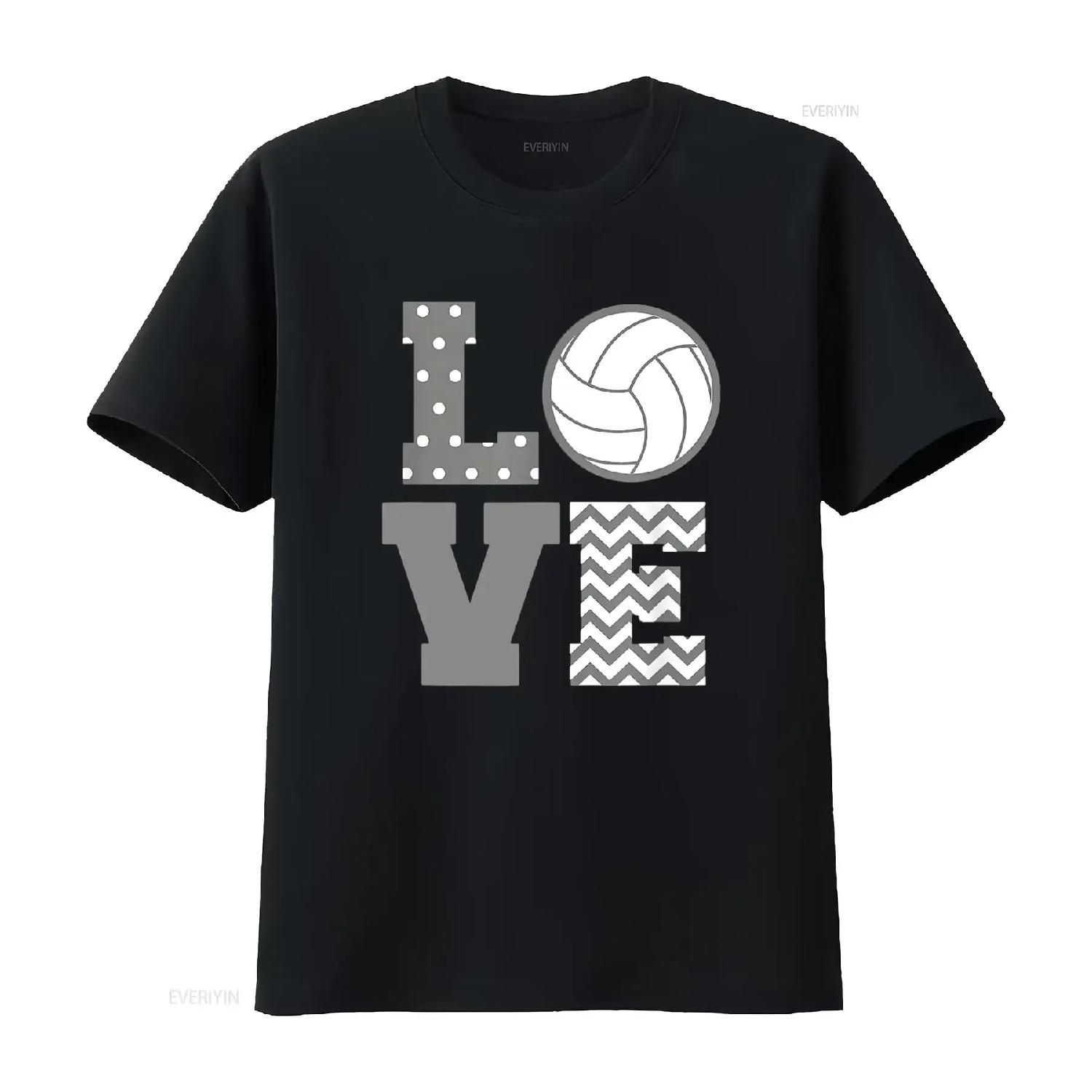 

Женская футболка с надписью Love Volleyball Mom Fans, идеальная, черная, 2XL, винтажная, стиранная, дизайнерская одежда, модный графический дизайн, унисекс, повседневная S чёрный