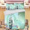 3D Print Japanese Catoon Kawaii H-Hatsune M-Miku Bedding Set 3piece Duvet Cover Pillowcase for Teen Girls Room Decor Gifts