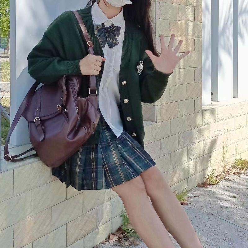 Vintage PU Leather Women's Backpack Female High Quality Leisure Double Shoulder Bags Fashion College Style Students School Bags