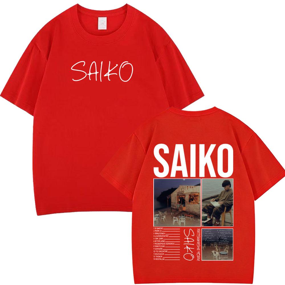 

Rapper SAIKO Natsukashii Yoru Album Tour Tshirt Unisexs Women Cotton Oversized Tshirts Hip Hop High Quality Punk Loose T Shirts 4XL