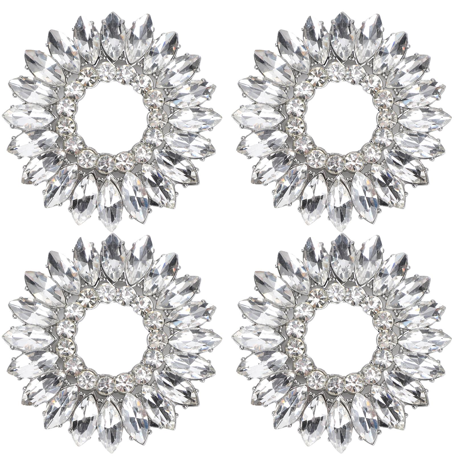 

4 шт. цинково-железный сплав украшение для обуви цветок модный блестящий цветок клипса для обуви Подсолнух