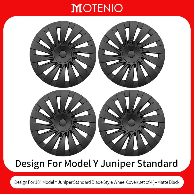 

4PCS Hub Caps for Tesla Model Y 2026 Standard 18, Full Rim Covers Replacement Wheel Cover Accessories for Tesla Standard Tesla&Standard 2026&New Model Y 18Inch