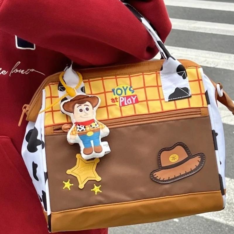 Disney Toy Story Mode Große Kapazität Damen Handtasche Umhängetasche Reisetasche Lässiger Einfacher Stil Leinwand Handtasche
