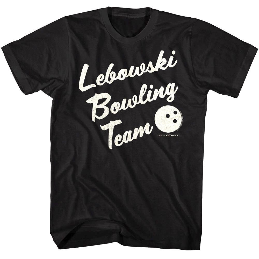 Big Lebowski Bowling Team Men Black T Shirt XL