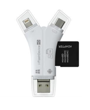 

Sd Card Reader For Iphone Ipad Android Mac Computer Camera White