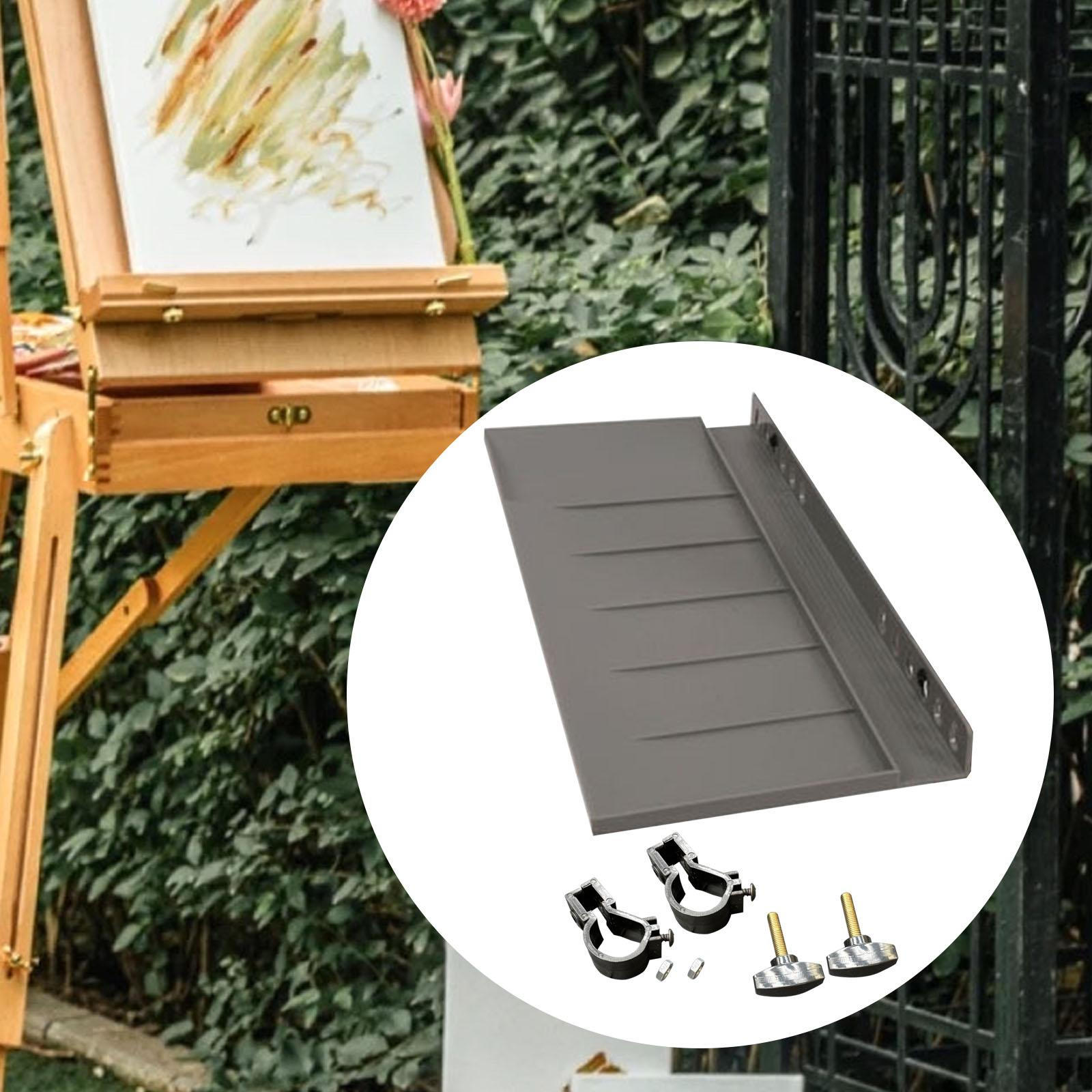 

Съемный мольберт-поднос, полка для хранения кистей, художественные принадлежности, портативная стойка для эскизов для серый