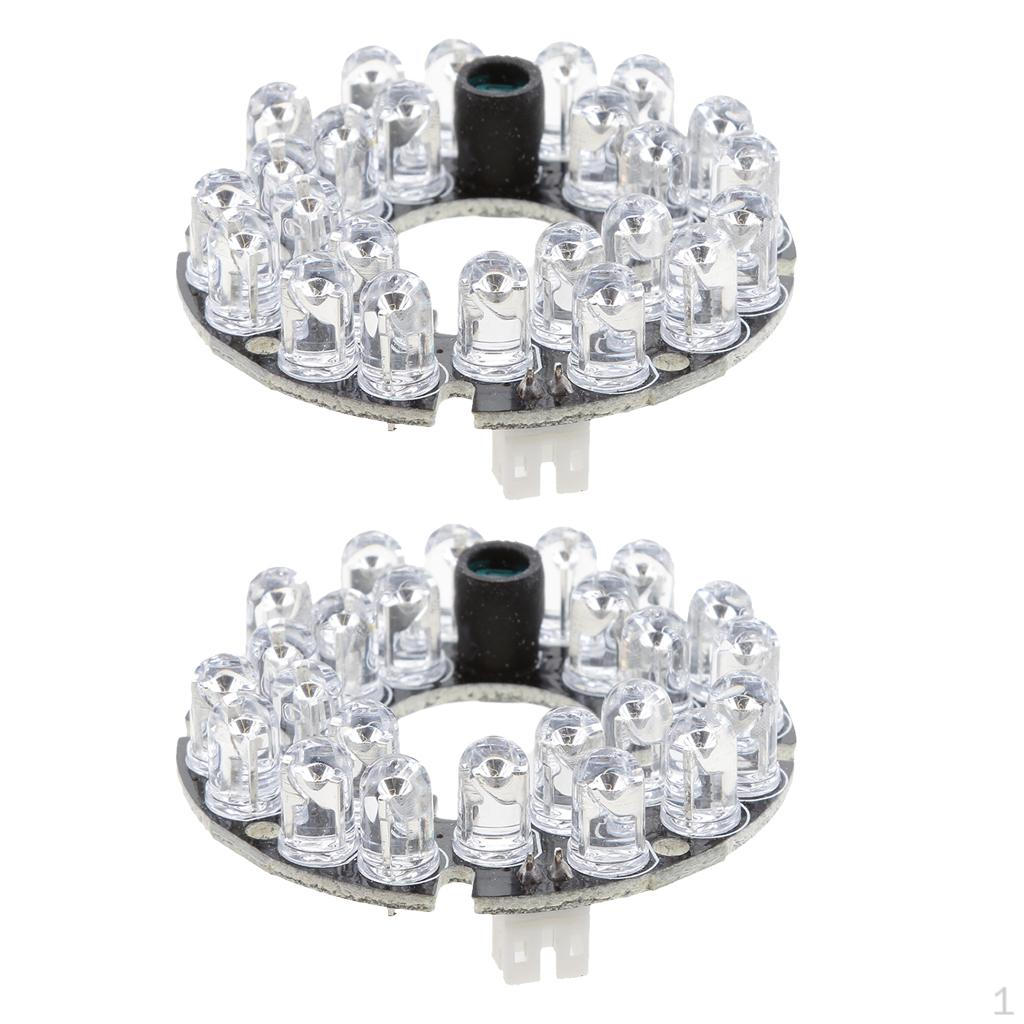 

2x Модуль платы с 24 ИК-светодиодами для купольных камер видеонаблюдения