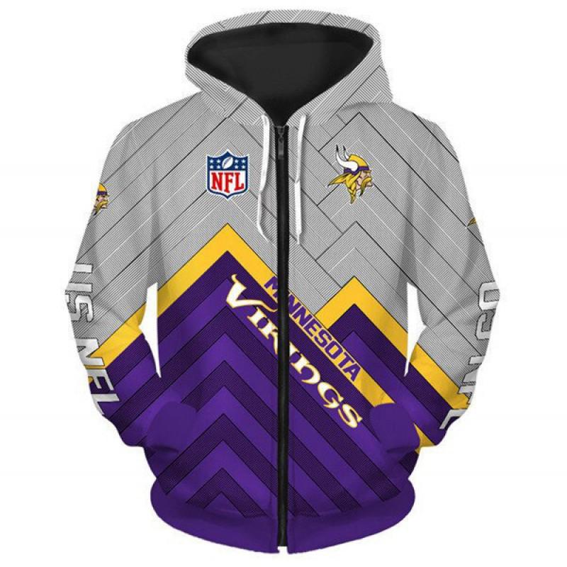 Herren Damen NFL Kapuzen-Reißverschluss-Sweatshirt Digitaldruck Lockerer Schnitt Freizeit-Sportbekleidung Alles