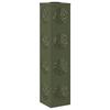 Solar LED Path Light 2 Pcs Olive Green Cold Rolled Steel