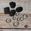 Silicone Craft Mold With Vintage Pearls Plate Pattern Multi Material Jewelry Making Tool For DIY Enthusiasts