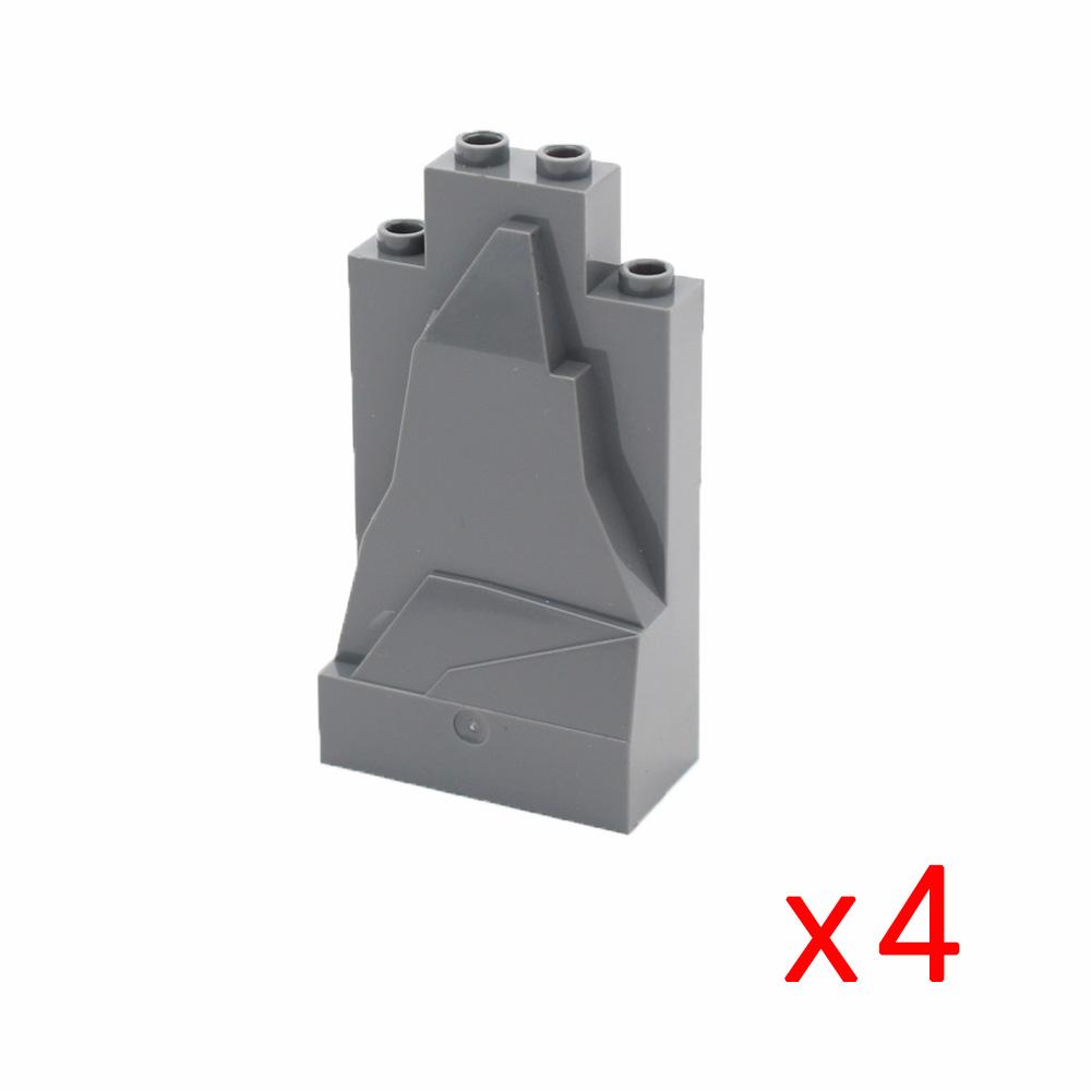 Kit de construction de panneau rocheux MOC: Briques de Pierre Créatives Montagne & Colline pour Rocaille de Jardin DIY ou Décor de Rue Urbaine