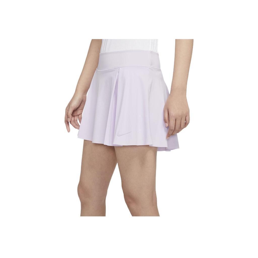 Nike Club Skirt Tennis Sports Solid Color Breathable A-Line Comfortable Casual Skirt Women Skirts Purple DD0342-530