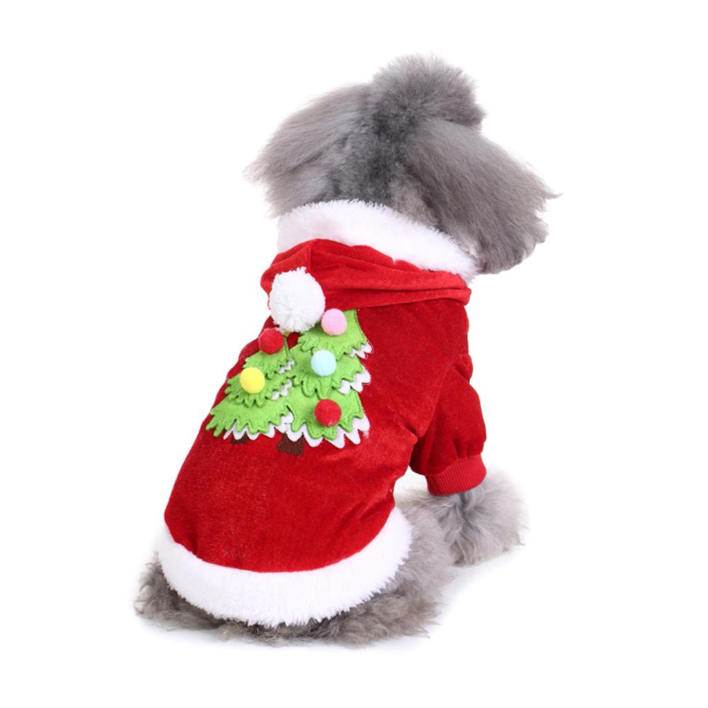 Verwandlung Hunde Overall mit Hut Set Weihnachten Hunde Pullover Winter Cosplay Party Kleine Hunde Pullover