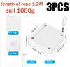 Automatic Door Closer Punch-free 500g-1000g Wire Rope Retractable Automatic Recovery Coil Closing Device Furniture Hardware Tool