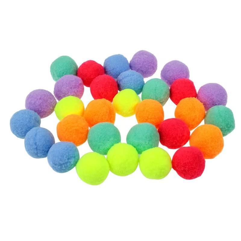 

Silent Self-Play Cat Toy: Plush Ball Launcher with Elastic and Static Features