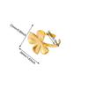 Women's Minimalist Open Flower Ring: Unique, Trendy Jewelry for Daily Wear